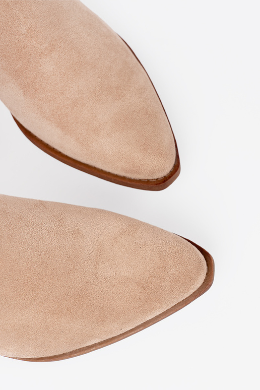 beige Chaussures de femme o klasycznym kroju