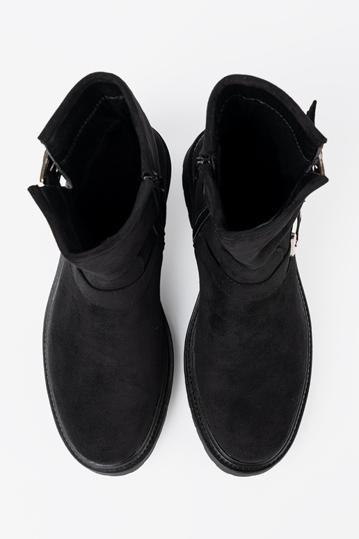 NoInoczesne zInart laarzen ze zilvermi klamrami