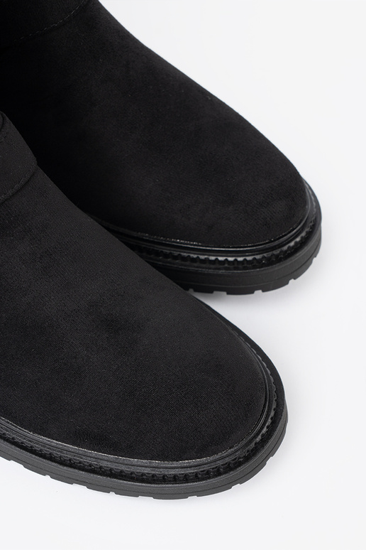 NoInoczesne zInart laarzen ze zilvermi klamrami