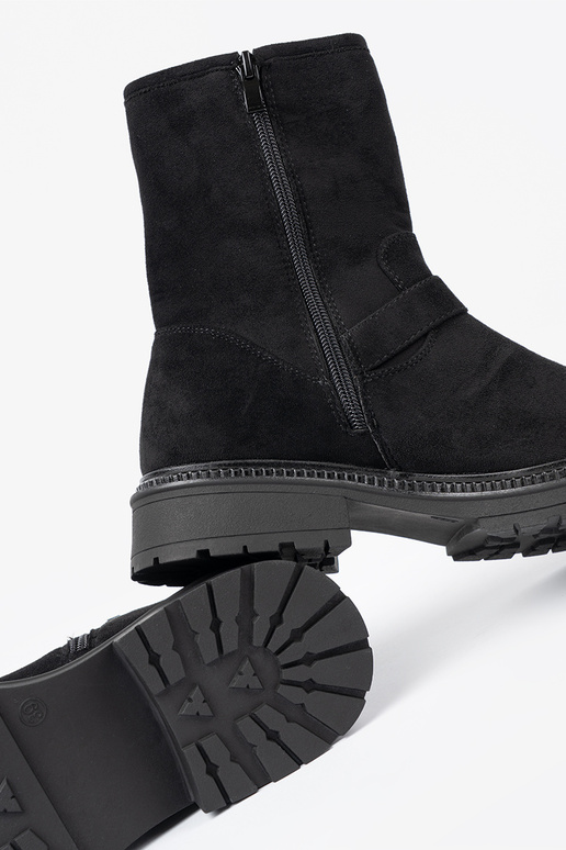 NoInoczesne zInart laarzen ze zilvermi klamrami