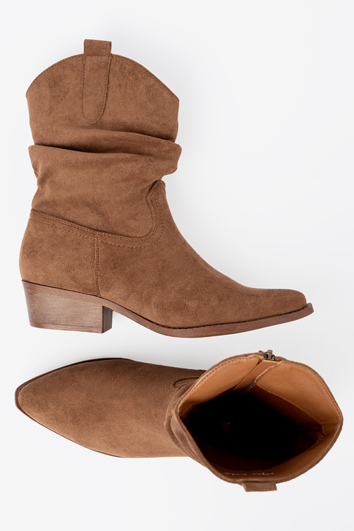 marron Chaussures de femme o klasycznym kroju