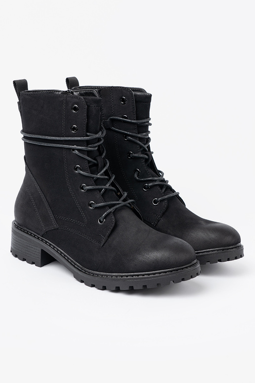 Modisch schZuarze Farbe hohe Reitstiefel z ozdobnym Schnürsenkelm Modisch schZuarze Farbe hohe Reitstiefel z ozdobnym Schnürsenkelm