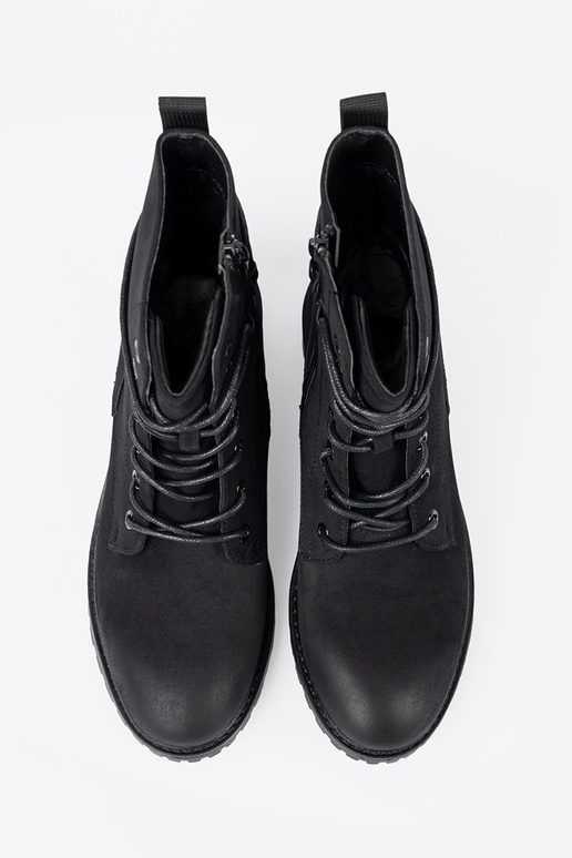 À la mode couleur noire bottes d équitation hautes z ozdobnym lacetsm À la mode couleur noire bottes d équitation hautes z ozdobnym lacetsm