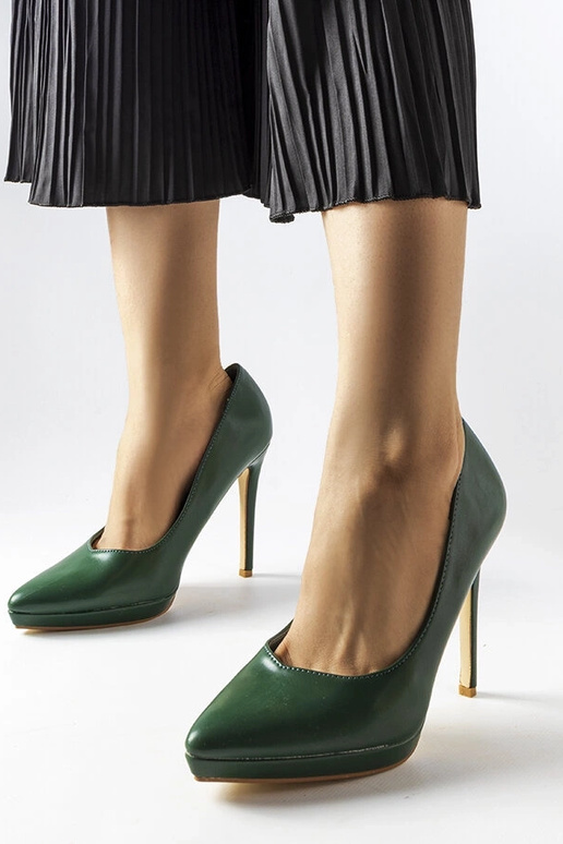 Dunkelgrüne klassische High Heels... Dunkelgrüne klassische High Heels...