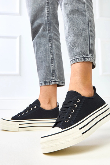 Zwarte platform sneakers Talah 2