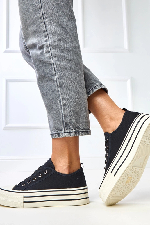 Schwarze Plattform-Sneaker Talah Schwarze Plattform-Sneaker Talah