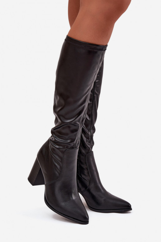 bottes pour femmes avec des talons Vinceza 16511 couleur noire