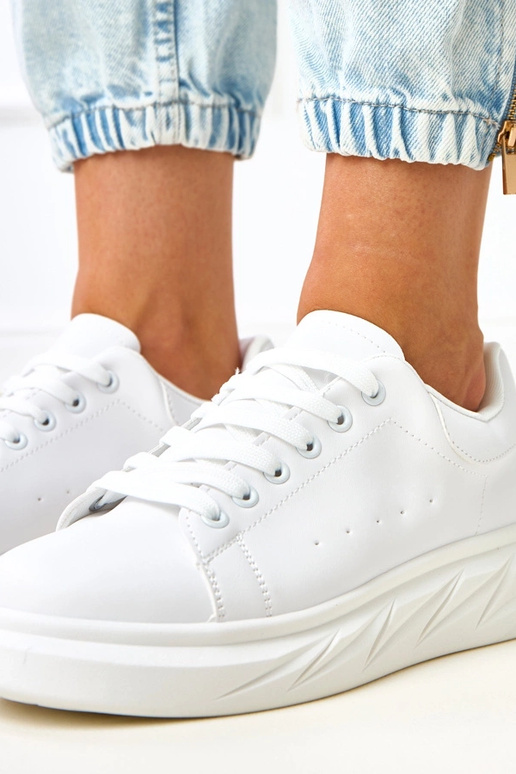 Weiße Sneakers auf Plattform "Rosier" Weiße Sneakers auf Plattform "Rosier"