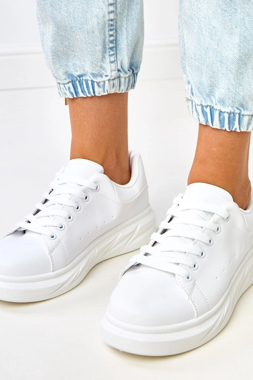 Weiße Sneakers auf Plattform "Rosier" Weiße Sneakers auf Plattform "Rosier"