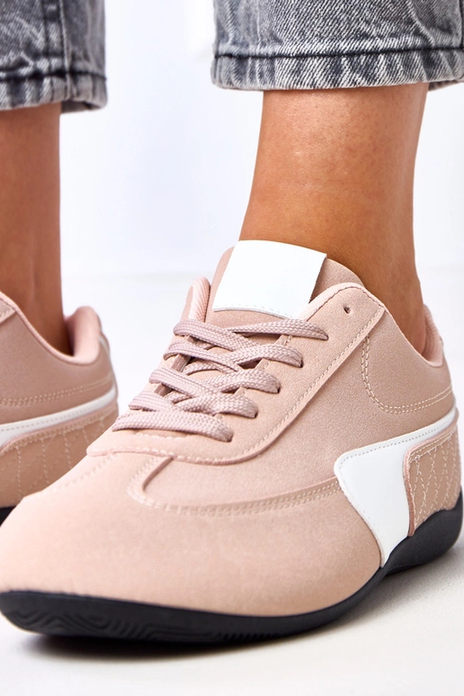 Baskets roses avec accent blanc Manaar Baskets roses avec accent blanc Manaar
