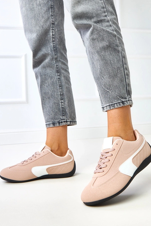 Baskets roses avec accent blanc Manaar Baskets roses avec accent blanc Manaar