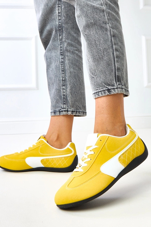 Baskets jaunes avec accent blanc Manaar Baskets jaunes avec accent blanc Manaar