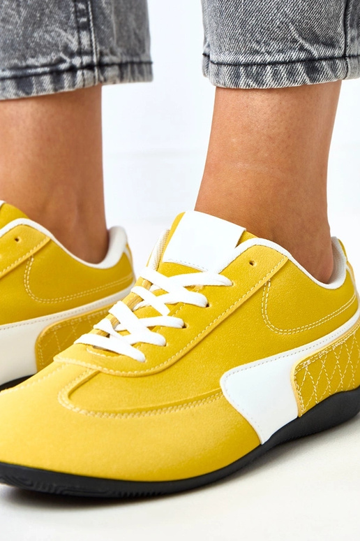 Baskets jaunes avec accent blanc Manaar Baskets jaunes avec accent blanc Manaar