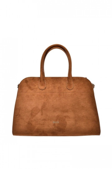 Sac à main marron en simili daim pour femmes Big Star SS574008