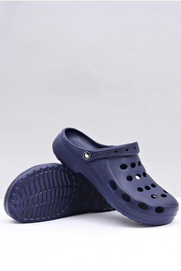 Männlich Hausschuhe Sandalen Do Ogrodu Basen Dunkelblau 2