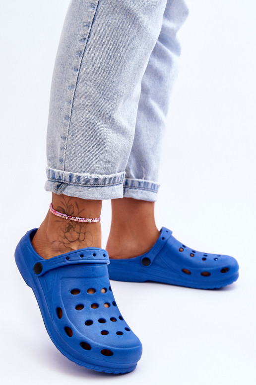 Dames Slippers blauIn Schuim Crocs EVA