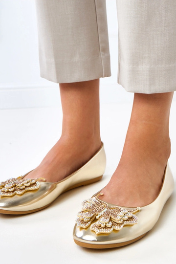 Goldene Ballerinas mit...