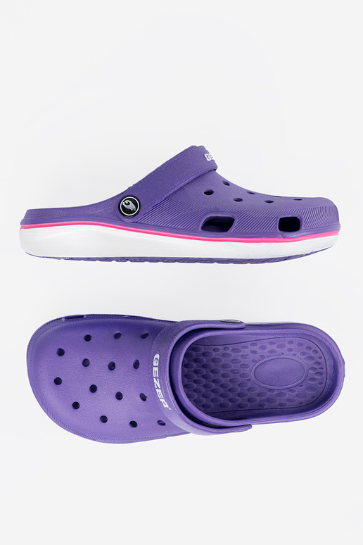 Violette Farbe Schuhe typu Crocs