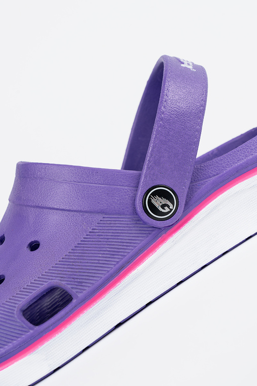 Violette Farbe Schuhe typu Crocs