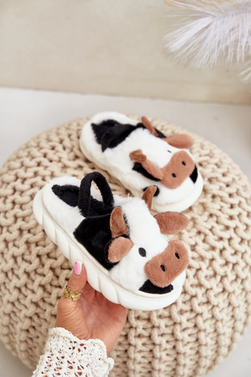 Puéril avec un manteau de fourrure Chaussons Avec un thème KroÀy couleur blanche Tamorrin Puéril avec un manteau de fourrure Chaussons Avec un thème KroÀy couleur blanche Tamorrin