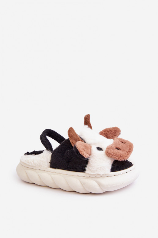 Puéril avec un manteau de fourrure Chaussons Avec un thème KroÀy couleur blanche Tamorrin Puéril avec un manteau de fourrure Chaussons Avec un thème KroÀy couleur blanche Tamorrin