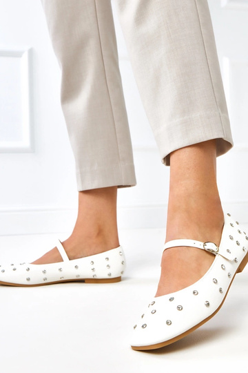 Witte ballerina's met...