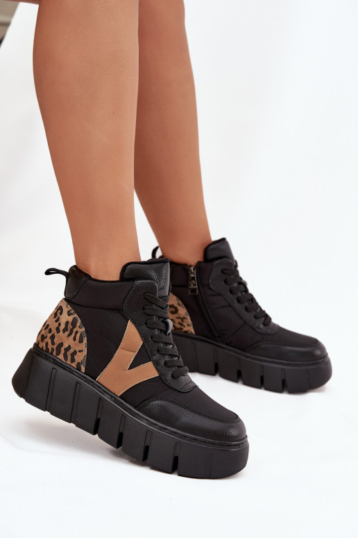 Haut Damenstiefel mit einer Plattform sich Zuarm laufen Vinceza 66838 schZuarze Farbe Haut Damenstiefel mit einer Plattform sich Zuarm laufen Vinceza 66838 schZuarze Farbe