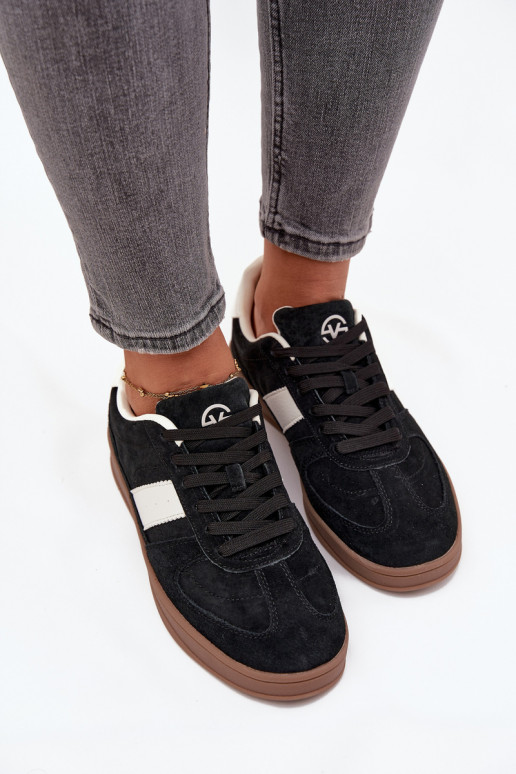 en daim Chaussures modèle baskets Féminin Vinceza 14029 couleur noire en daim Chaussures modèle baskets Féminin Vinceza 14029 couleur noire