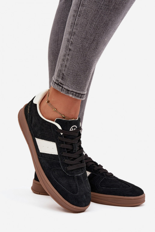 en daim Chaussures modèle baskets Féminin Vinceza 14029 couleur noire en daim Chaussures modèle baskets Féminin Vinceza 14029 couleur noire