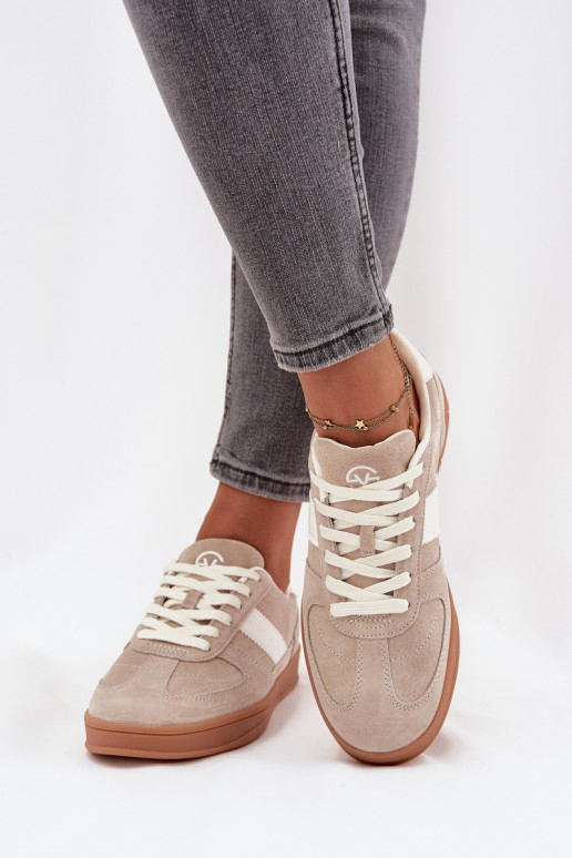 en daim Chaussures modèle baskets Féminin Vinceza 14029 beige en daim Chaussures modèle baskets Féminin Vinceza 14029 beige