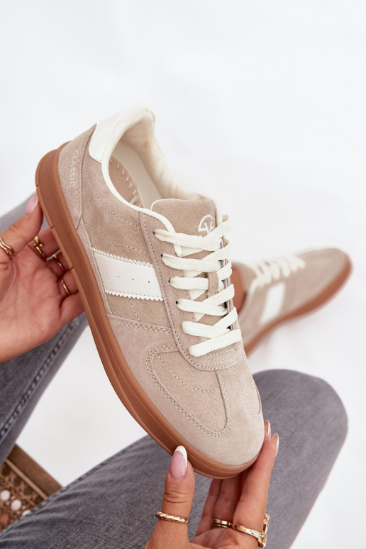 en daim Chaussures modèle baskets Féminin Vinceza 14029 beige en daim Chaussures modèle baskets Féminin Vinceza 14029 beige