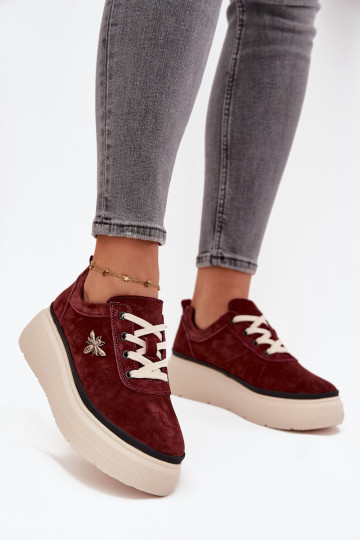 en daim chaussures Féminin avec une plateformePrzypinką Vinceza 41495 Bourgogne 2