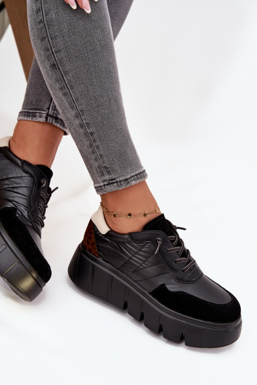 baskets Chaussures modèle baskets Féminin avec une plateforme Vinceza 58565 couleur noire baskets Chaussures modèle baskets Féminin avec une plateforme Vinceza 58565 couleur noire