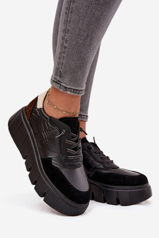 Turnschuhe Sneakers Stilvollllschuhe Feminin mit einer Plattform Vinceza 58565 schZuarze Farbe Turnschuhe Sneakers Stilvollllschuhe Feminin mit einer Plattform Vinceza 58565 schZuarze Farbe