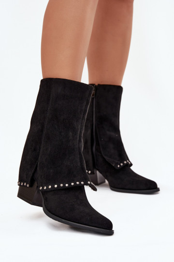 bottes longues chaudes avec chole intégrée Vinceza 16516 couleur noire 2