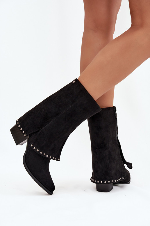 Bottes chaudesDANSyÀiniętą CholeÀką Vinceza 16516 couleur noire