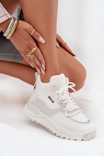 baskets Féminin avec une plateforme Big Star SS274510 couleur blanche