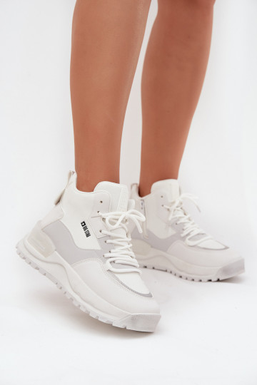 baskets Féminin avec une plateforme Big Star SS274510 couleur blanche 2