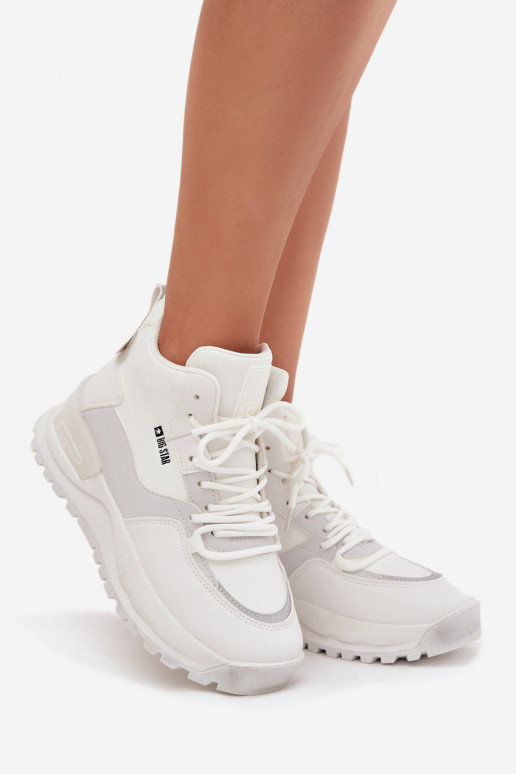 Turnschuhe Feminin mit einer Plattform Big Star SS274510 Zueiße Farbe Turnschuhe Feminin mit einer Plattform Big Star SS274510 Zueiße Farbe