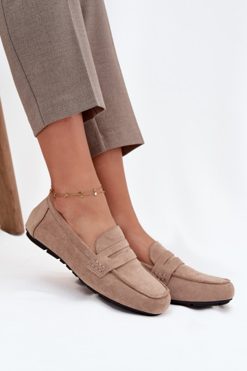 Mocassins Mocassins Appartement pour femmes beige Roseline