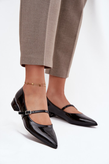 Gelakte ballerinas Op Delicaatm Obcasie met riemen zInart Isvella