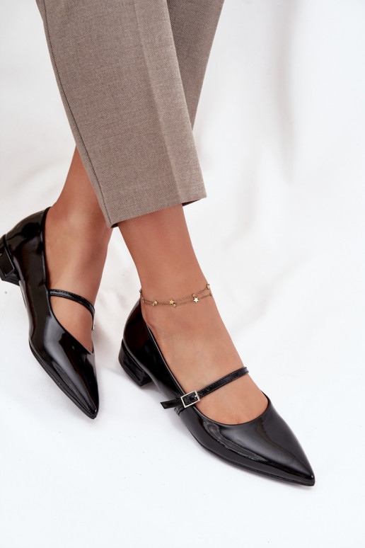 Lackierte Ballerinas Ermöglicht Subtilm Obcasie mit Riemen schZuarze Farbe Isvella Lackierte Ballerinas Ermöglicht Subtilm Obcasie mit Riemen schZuarze Farbe Isvella