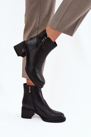 Peau réchauffer Bottes pour femmes Klocke Vinceza 91159 couleur noire