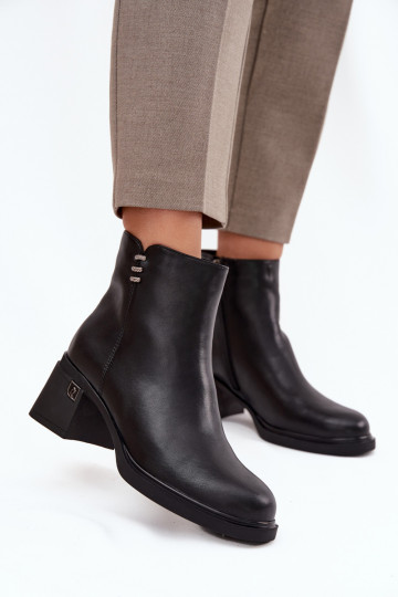 Haut sich Zuarm laufen Damenstiefel Klocke Vinceza 91159 schZuarze Farbe 2