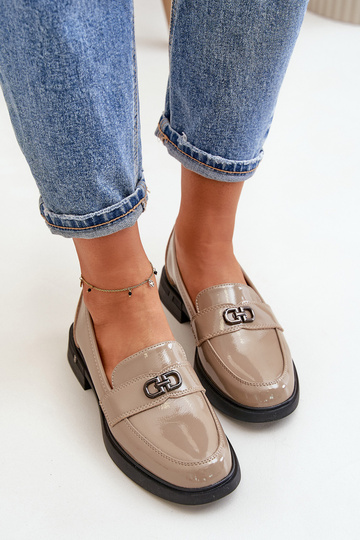 Mocassins en cuir laqué... 2