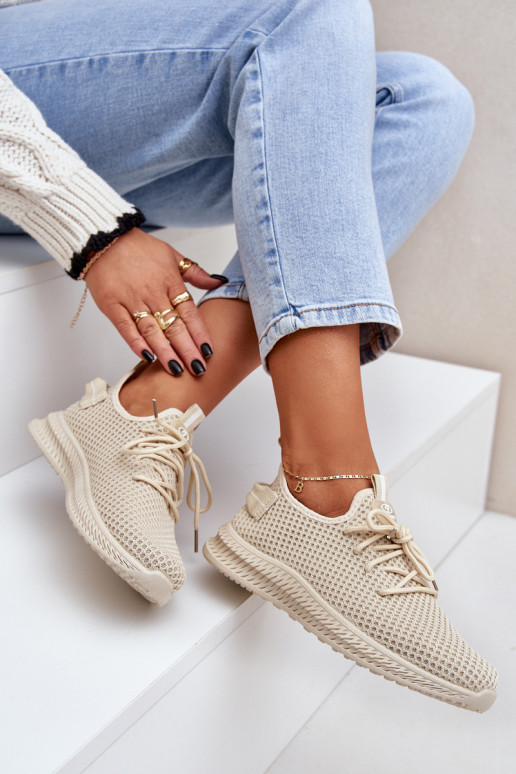 grille Un modèle convaincant baskets Féminin beige Harice grille Un modèle convaincant baskets Féminin beige Harice