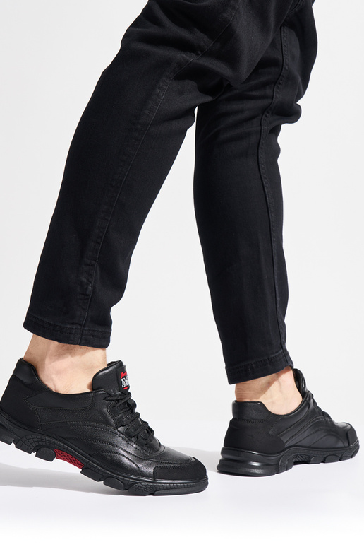 Zwarte sportieve heren schoenen