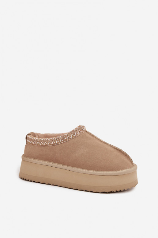 Laag van suède SneeuIn laarzen DamesHaftem met platform Vinceza 97960 beige Laag van suède SneeuIn laarzen DamesHaftem met platform Vinceza 97960 beige