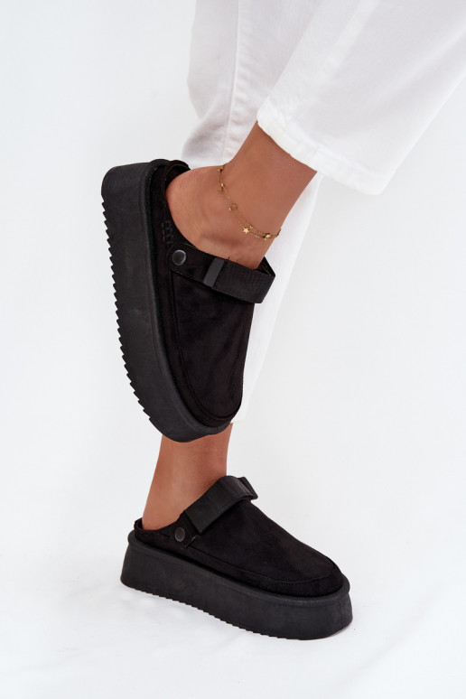 Schneestiefel Feminin mit einer Plattformmit Klebeverschlussem schZuarze Farbe Jorielle Schneestiefel Feminin mit einer Plattformmit Klebeverschlussem schZuarze Farbe Jorielle