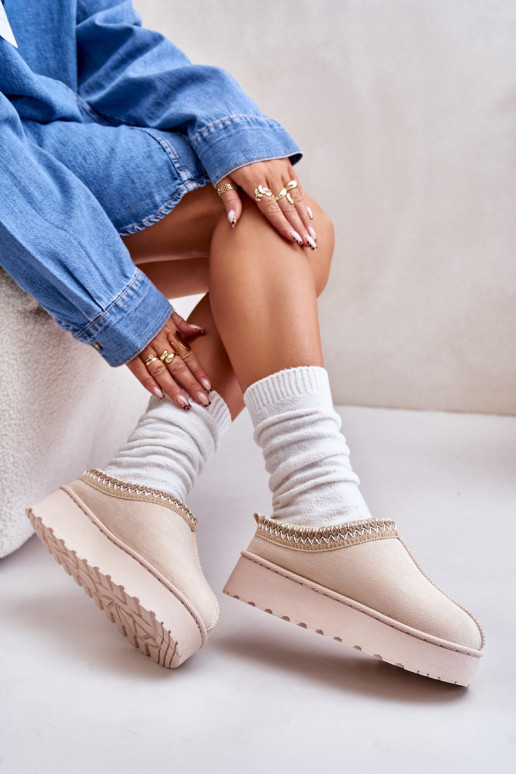 SneeuIn laarzen Dames met platform opInarmen met bont erin ivoor Remenia SneeuIn laarzen Dames met platform opInarmen met bont erin ivoor Remenia